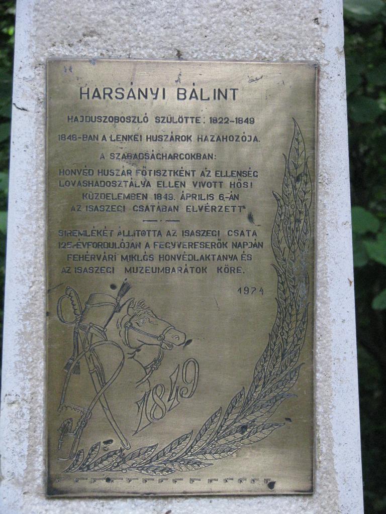 Harsányi Bálint sírköve